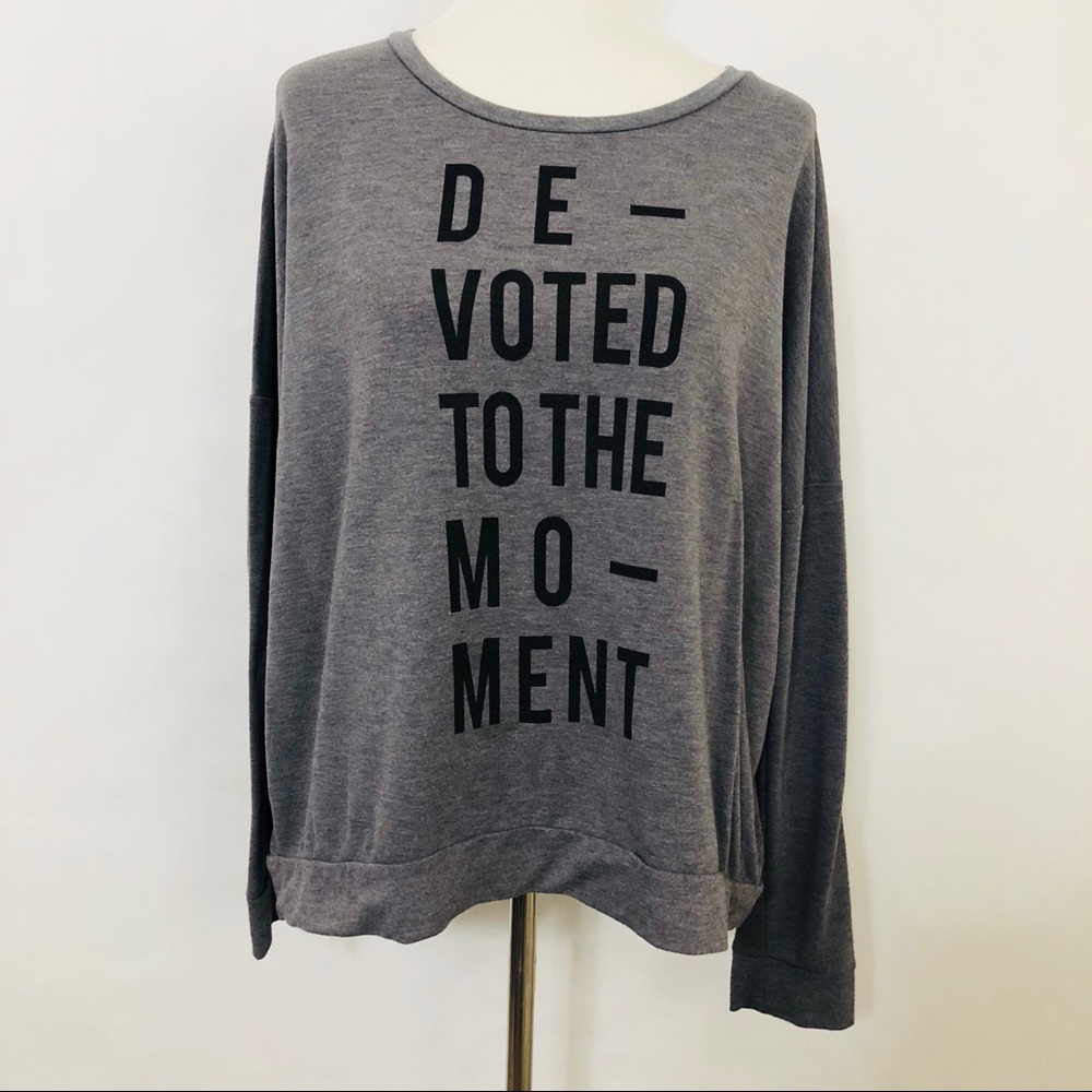 Old Navy Size XL Gray Active Long Sleeve Top EUC
